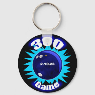 Llavero Bowling 300 Game Blues Aluminium Keychain