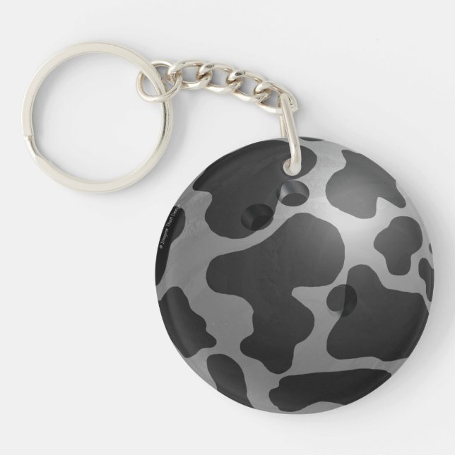 Llavero Bowling Ball Cow Gray (Frente)