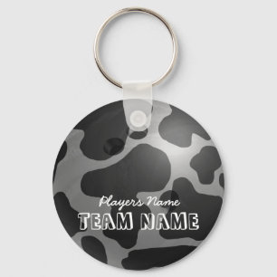 Llavero Bowling Ball Cow Gray