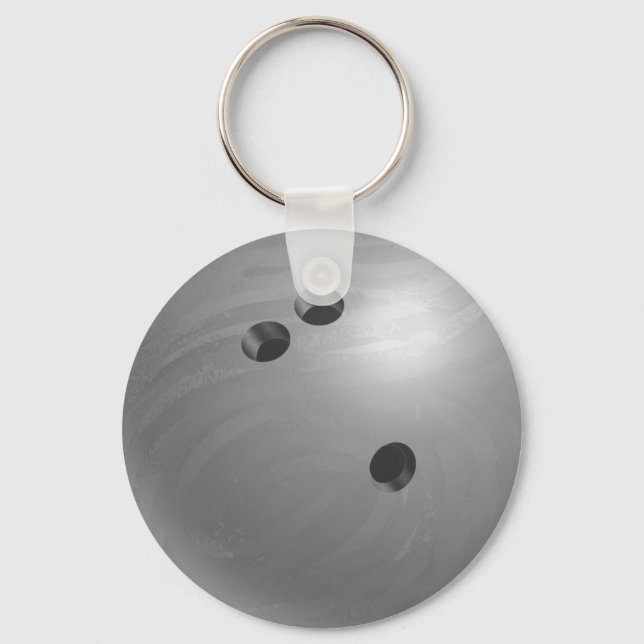 Llavero Bowling Ball Gray (Anverso)