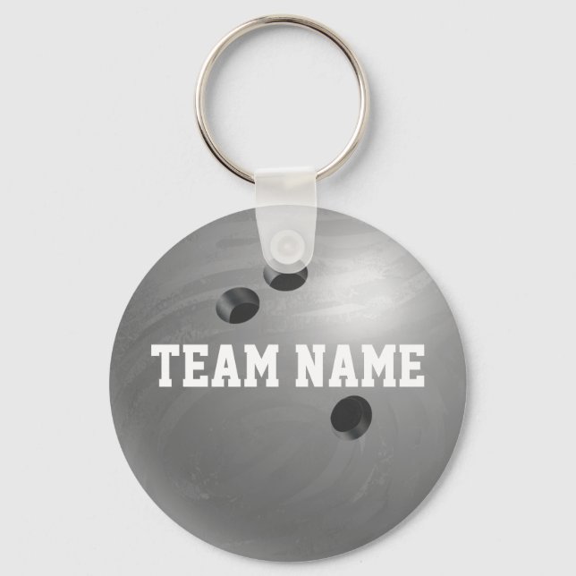 Llavero Bowling Ball Gray (Anverso)