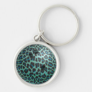 Llavero Bowling Ball Leopard Verde azulado