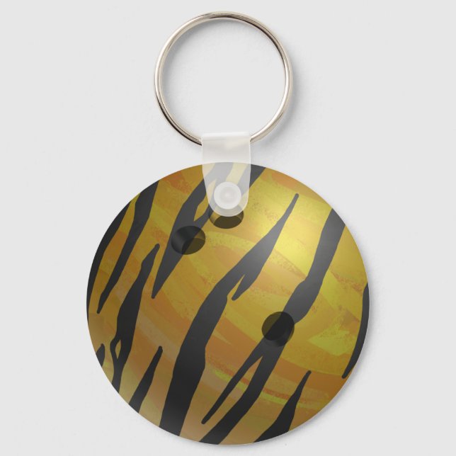 Llavero Bowling Ball Tiger Yellow (Anverso)