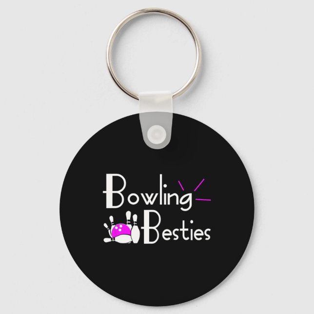 Llavero Bowling Besties Best Friends Womens League  (Anverso)