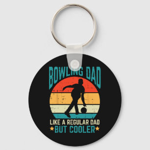 Llavero Bowling Dad Cooler Retro Padres Day Bowler Daddy