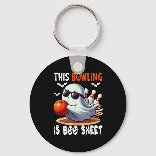 Llavero Bowling Is Boo Sheet Halloween Costume Player Team (Anverso)