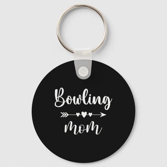 Llavero Bowling Mom Funny Bowling Amantes Regalo Bote Muje (Anverso)