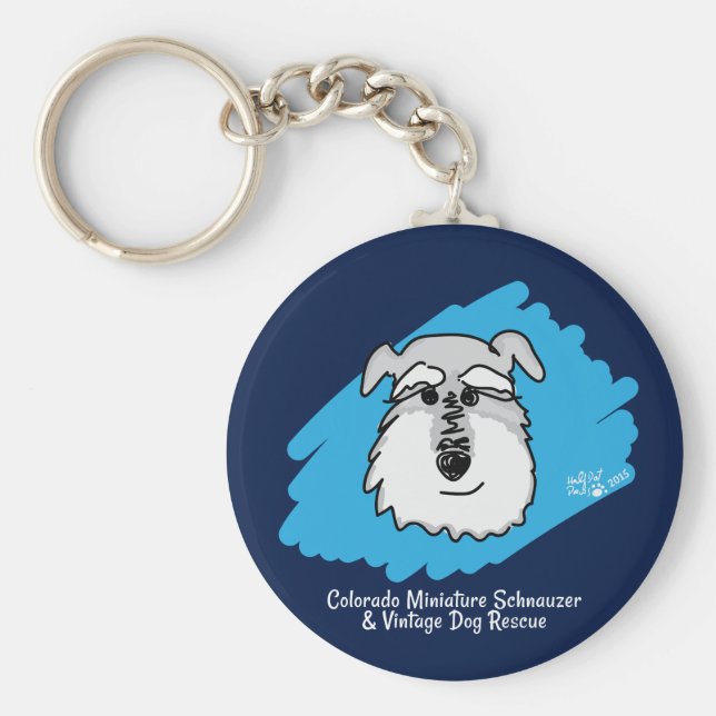 Llavero Bowser the Schnauzer Keychain (Frente)
