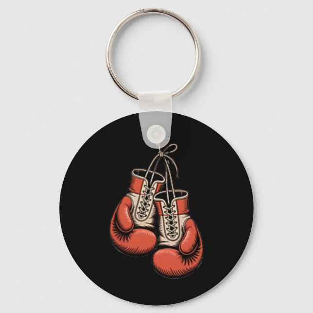 Llavero Boxeador Boxeo Americano Tradicional Tattoo Art Fl (Anverso)