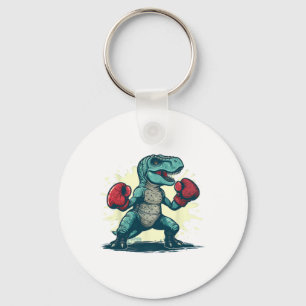Llavero Boxeador de dinosaurios de boxeo T-rex Kickboxing 