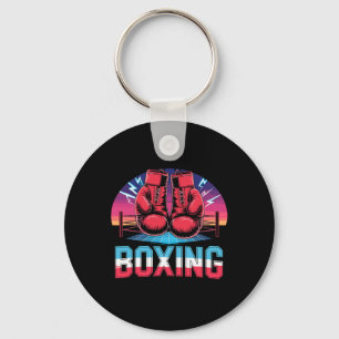 Llavero Boxeador de guantes de boxeo de época de los años