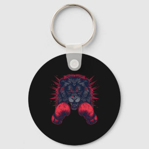 Llavero Boxeador León Retrato Motif Vida Silvestre Kickbox
