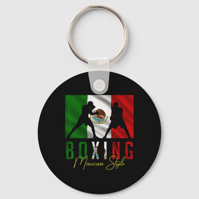 Llavero Boxeo cómico en México esparando Kickboxing Kickbo (Anverso)