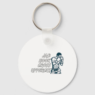 Llavero Boxeo De La Cruz Jab Hook Para Hombres Boxer