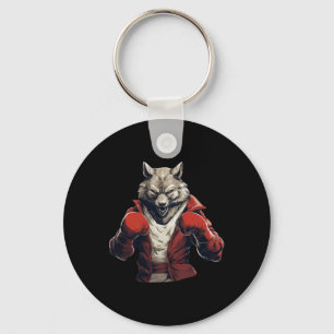Llavero Boxeo de Lobo Boxeo de Artes Marciales Mixtas Kick