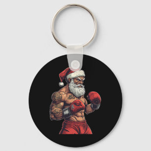 Llavero Boxeo De Santa Claus Y Mma - Boxeo De Navidades