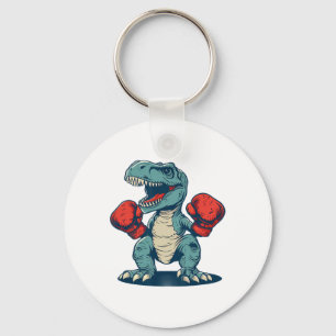 Llavero Boxeo Dinosaurio Boxeador Dino Kickboxing T-rex Bo