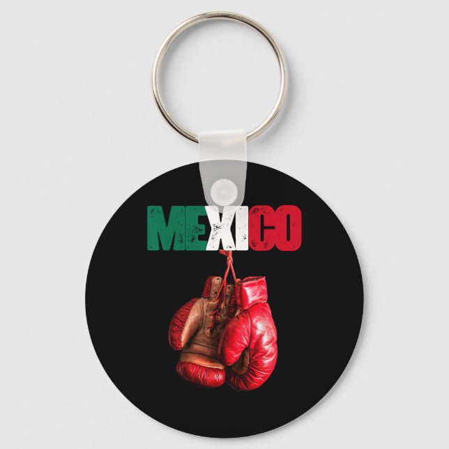 Llavero Boxeo divertido - Amo Boxear México (Anverso)