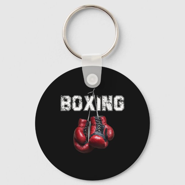 Llavero Boxeo Divertido - Me encanta el boxeo  (Anverso)