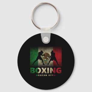 Llavero Boxeo mexicano con bandera mexicana y boxeo