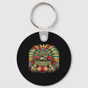 Llavero Boxeo mexicano de diseño de guerrero azteca