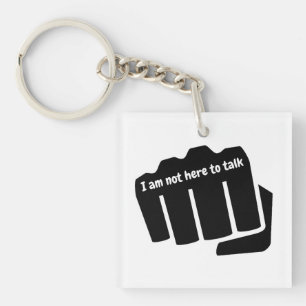 Llavero Boxeo, no estoy aquí para hablar