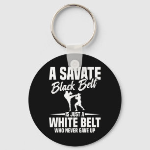 Llavero Boxeo Savate Artes Marciales Cinturón Negro Kickbo