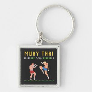 Llavero Boxeo tailandés de 8 bits