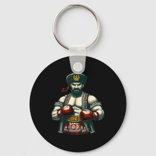 Llavero Boxeo ucraniano Ucrania Kozak Boxeador Hombres