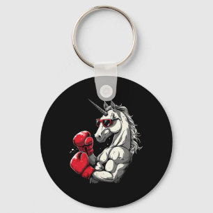 Llavero Boxeo Unicornio Con Guantes De Boxeo