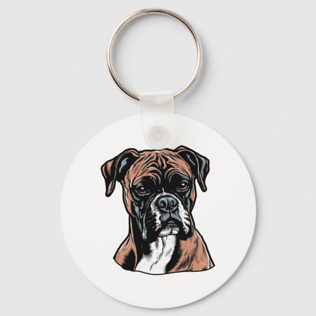 Llavero Boxer Buddy Protección Humorosa (Anverso)