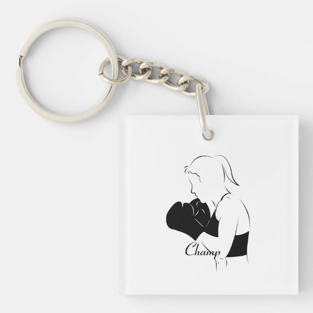 Llavero Boxer Champ femenino (Frente)