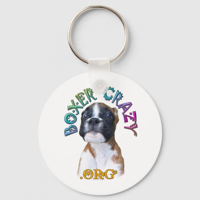 Llavero Boxer Crazy Keychain - ¡Dónde! (Anverso)