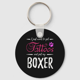 Llavero Boxer Dog Lover Tattoo Shirt Funny Dog Mom Gift Id