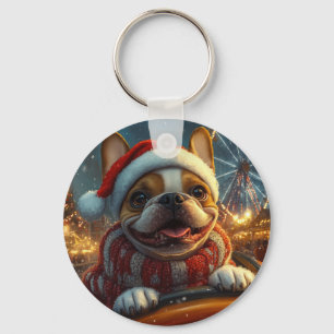 Llavero Boxer Dog Roller Coaster Navidades