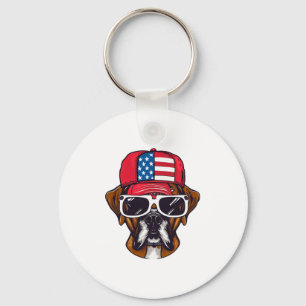 Llavero Boxer Dog USA