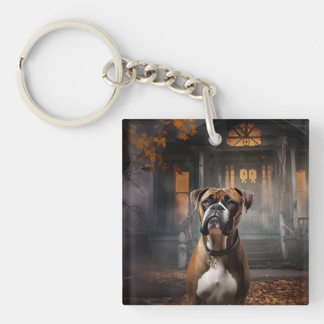 Llavero Boxer Halloween Scary (Frente)
