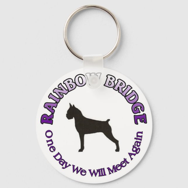 LLAVERO BOXER RAINBOW BRIDGE KEYCHAIN (Anverso)