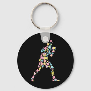 Llavero Boxing Bunny Easter Egy Easter Day Mujeres de Sema