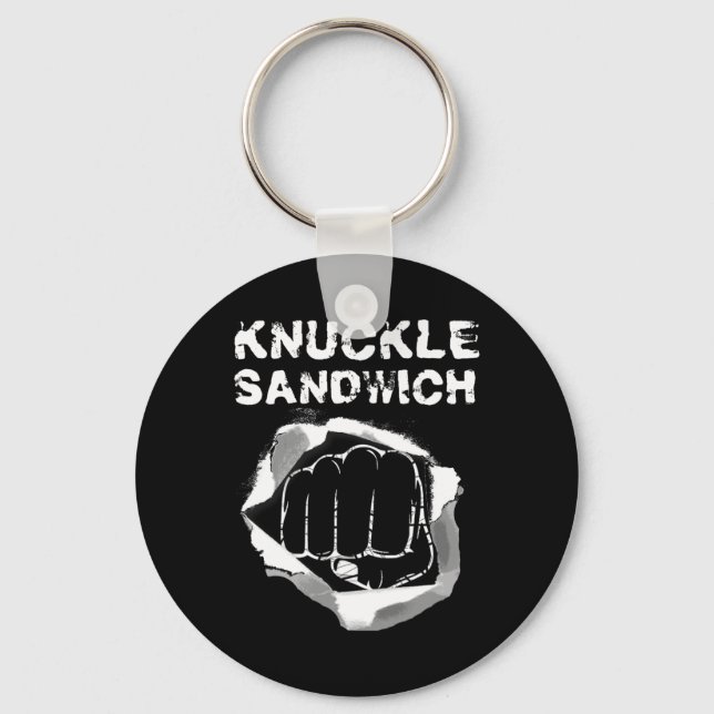 Llavero Boxing Fist Punch Knuckle Sandwich Boxer (Anverso)