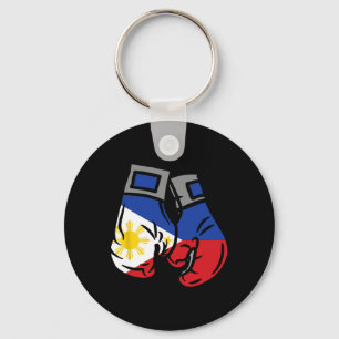Llavero Boxing Glove Con La Bandera De Filipinas
