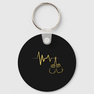 Llavero Boxing Heartbeat Design Cute Boxing Lover Boxeador