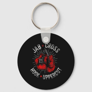 Llavero Boxing Vintage Jab Cross Hook Uppercut