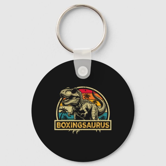 Llavero Boxingsaurus T Rex Dinosaur Boxeando Saurus Famili (Anverso)