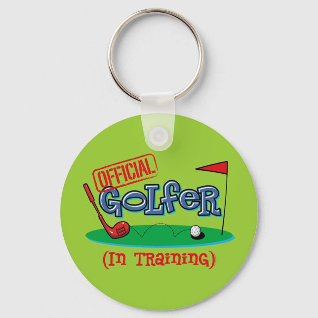 Llavero Boy Golfer En Entrenamiento (Anverso)