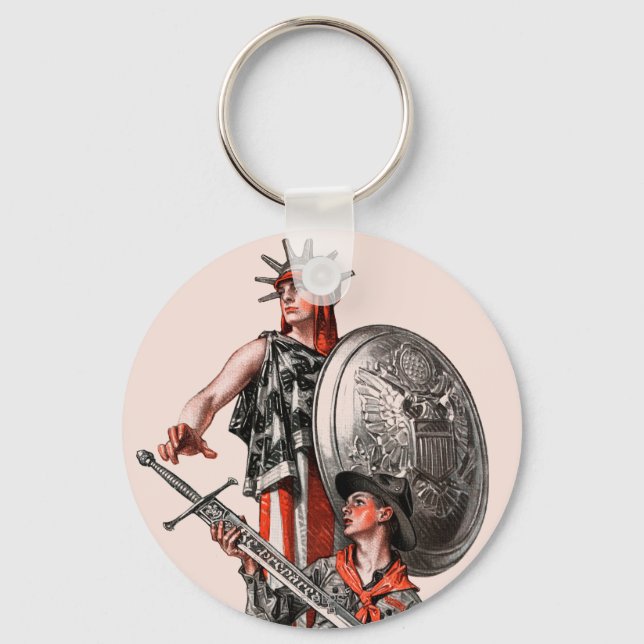 Llavero Boy Scout y Liberty (Anverso)