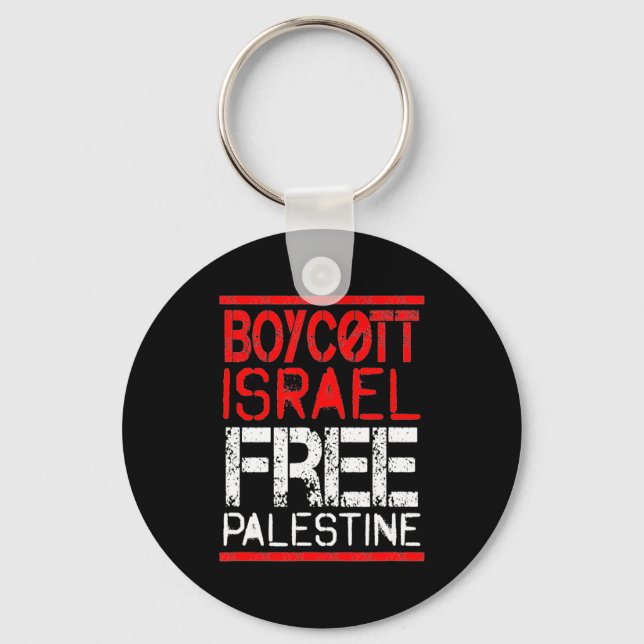 Llavero Boycott Israel Palestine Gaza War Awareness  (Anverso)