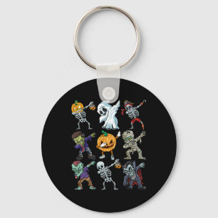 Llavero Boys Halloween Skeleton Jack O Lantern Zombie Dab