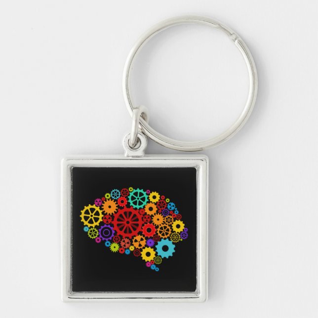 Llavero Brain Gears Keychain (Frente)