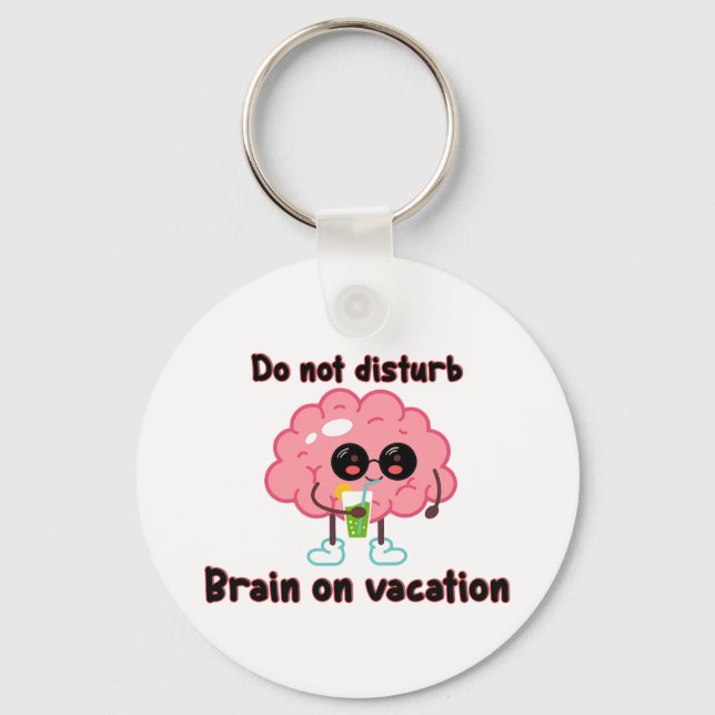 Llavero  Brain on Vacation (Anverso)